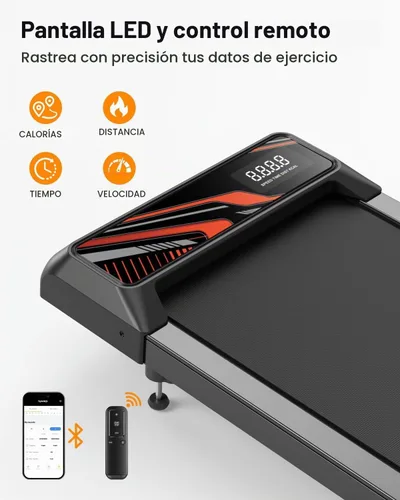 Vista 3 de RJOP Alfombrilla para caminar de 2.5HP con almohadilla inclinada