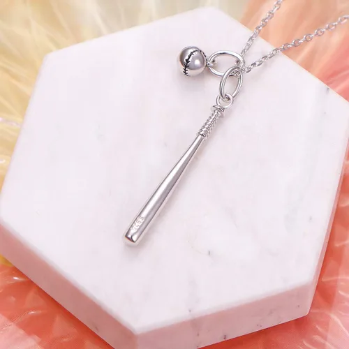 Vista 4 de DAOCHONG Collar con colgante de plata de ley S925 para hombres y mujeres