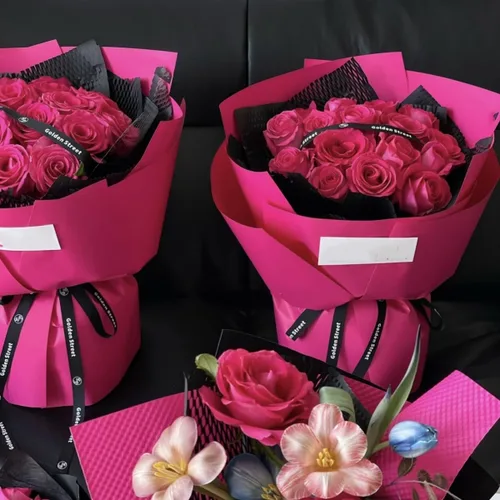 Vista 3 de 20 hojas de papel de regalo de flores impermeables, papel de ramo de floristería, manualidades, papel de regalo, material de ramo de floristería, 22