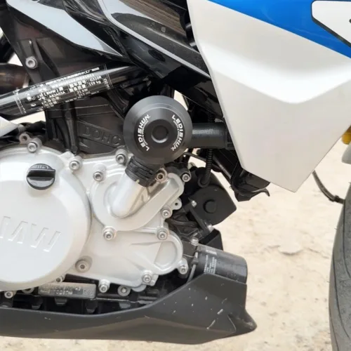 Vista 6 de Marco de protección contra caídas para motocicleta, protector de carenado, protector de almohadilla antichoque compatible con BMW G310R, G310GS Negro