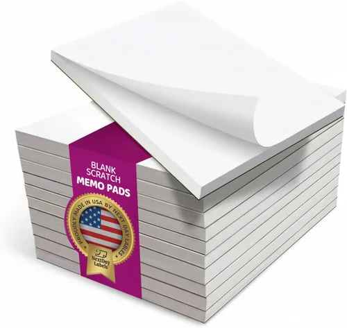 Vista 7 de Blocs de notas – Blocs de memos – Cuadernos de notas – Blocs para escribir – ¡10 paquetes con 50 hojas cada uno!