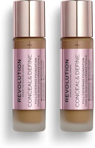 Vista 7 de Revolution, Corrector Conceal & Define, Cobertura Completa y Ligero, Acabado Mate de Larga Duración, Vegano y Libre de Crueldad, C1 Tonos de Piel