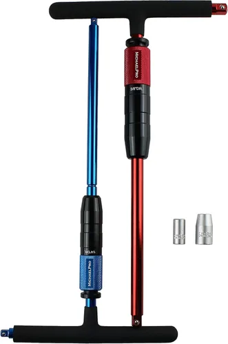 Vista 6 de MichaelPro - Juego de llaves de mango en T ajustables para accionamiento de 1/4 y 3/8 pulgadas, llave de mango en T de velocidad con diseño