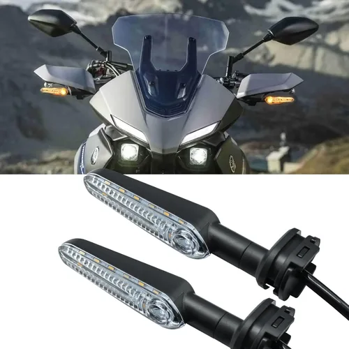 Vista 7 de 2 piezas de luces de señal de giro LED de reemplazo para YAMAHA MT07 Tracer 700 XJ6 FZ6 MT09 900 MT10 YZF R1 R3 R6 R6S FZ6 FZ1 FZ Fazer FZ6R FZ07