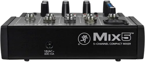 Vista 3 de Mezclador compacto de 5 canales Mackie Mix5, negro