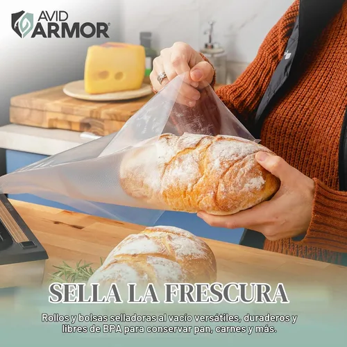 Vista 4 de Avid Armor Food Vacuum Sealer Bags Variety Pack – Pint, Quart Bags & Rolls
