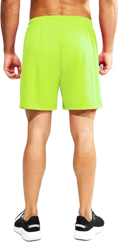 Vista 5 de MIER Pantalones cortos deportivos para hombre, para correr, gimnasio, entrenamiento, 5 pulgadas, de secado rápido, pantalones cortos ligeros