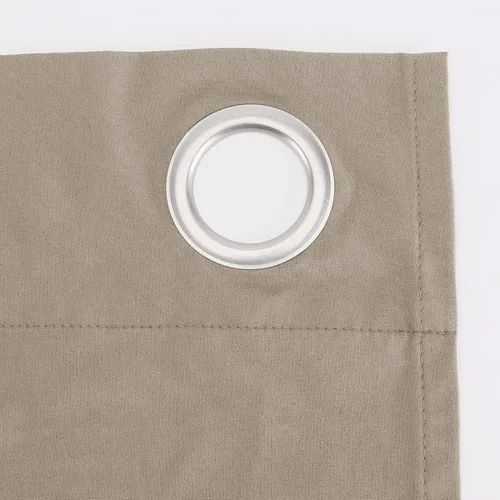 Vista 6 de Sun Zero Cyrus - Par de paneles de cortinas térmicas 100 % opacas con ojales, 40 x 96 pulgadas Beige piedra