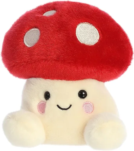 Vista 6 de Aurora Adorable Palm Pals Amanita Mushroom - Divertido peluche coleccionable para coleccionistas de niños y adultos, perfecto para decorar