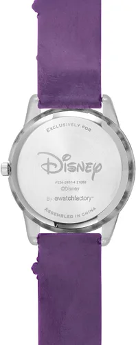 Vista 3 de Disney Reloj analógico de cuarzo con correa de plástico para niños Frozen, Púrpura, Moderno