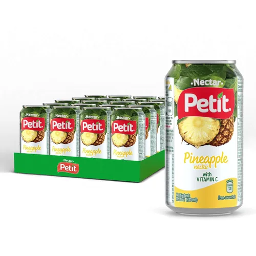 Vista 10 de Petit Néctar de manzana, latas de 330 ml (paquete de 24) – Bebida refrescante de jugo de fruta