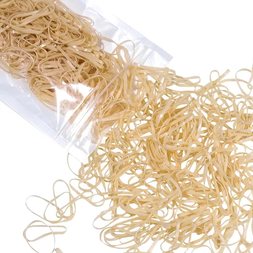 Vista 8 de Teenitor Bandas elásticas transparentes para el cabello, bandas elásticas transparentes para ligas para el cabello, 300 unidades transparente