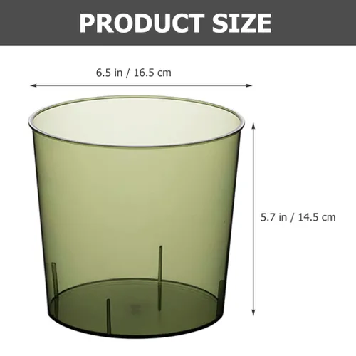 Vista 2 de LIFKOME Papelera de plástico para basura, cubo de basura pequeño, redondo, contenedor de basura para fiestas, para baño, dormitorio, oficina