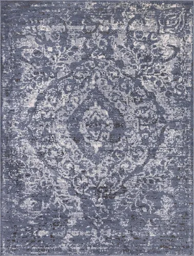 Vista 11 de Unique Loom Portland Collection Astoria - Alfombra rectangular (9 x 12 pies, rectangular, azul/marfil)