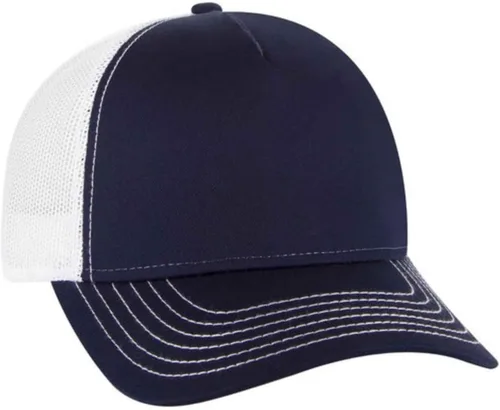 Vista 15 de The Vintage Year Gorra de béisbol ajustable de los deportes del camionero de la malla estructurada del algodón liso Negro