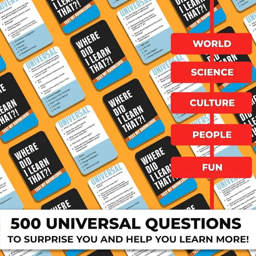 Vista 2 de QUOKKA Juegos de Trivia para Adultos con 500 Preguntas - Divertido Juego de Mesa de Trivia para Adolescentes y Familias – Tarjetas de Trivia