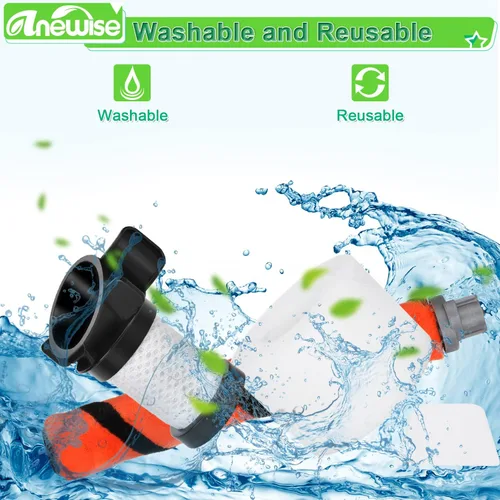 Vista 7 de Anewise Filtro de repuesto para aspiradora inalámbrica Shark ION Flex Duo Clean IF100 F80 UF280 IF200 IF201 IF202 IF203Q IF252 IF281 IF282, 2 HEPA +