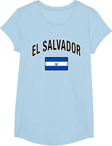 Vista 14 de Camiseta salvadoreña Orgullosa Bandera de El Salvador, Negro