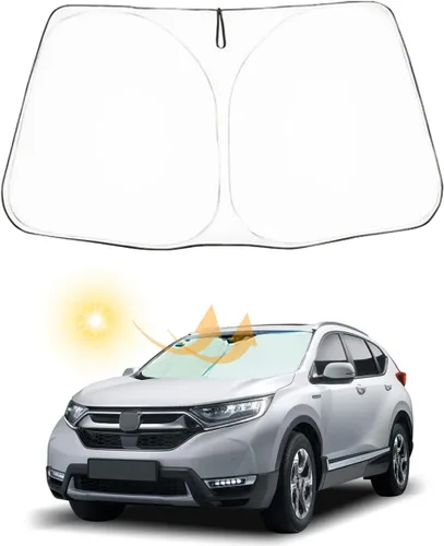 Vista 21 de Parasol plegable para parabrisas delantero de automóvil, protector de parasol de ajuste personalizado para Honda CR-V 2012 2013 2014 2015 2016