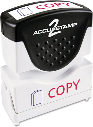 Vista 7 de ACCUSTAMP sello "APPROVED" con protección microban, sello con pretinta, con mensaje rojo y azul (035525)
