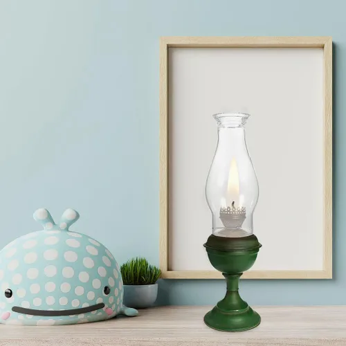 Vista 7 de OSALADI Lámpara de aceite de repuesto para chimenea, pantalla de cristal transparente de 3.22 pulgadas, lámpara de queroseno, globo a prueba