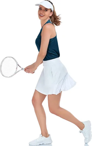 Vista 7 de Womens Sleeveless Golf Polo Shirt Dry Fit Racerback Golf Tank Tops Ladies Slim Fit Tennis Apparel Mositure Wicking