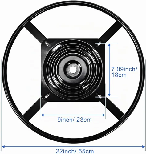 Vista 2 de Repuesto de base de anillo para silla reclinable giratoria de 22