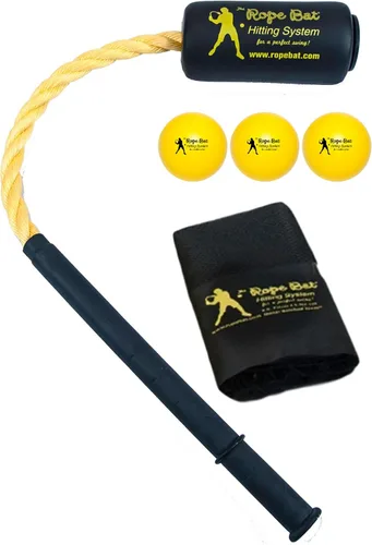 Vista 8 de Bate de cuerda original patentado Swing Trainer con 3 bolas - Béisbol y Softbol