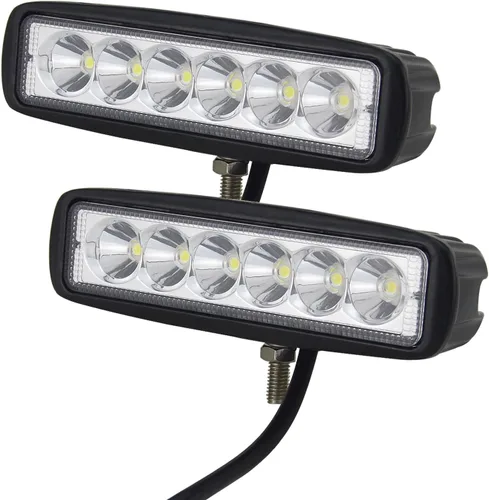 Vista 12 de Willpower 2 piezas de 27 W de 2200 lm, barra de luz de trabajo LED redonda, lámpara de conducción de haz puntual para todoterreno, SUV, barco, Jeep