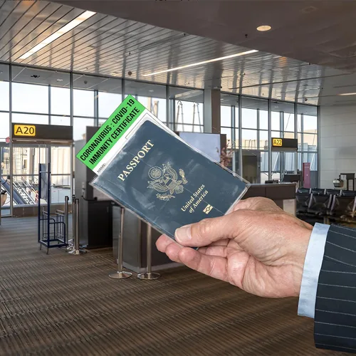 Vista 5 de Protector transparente para pasaporte, cubierta de plástico impermeable para pasaporte, protector de identificación de vinilo para documentos