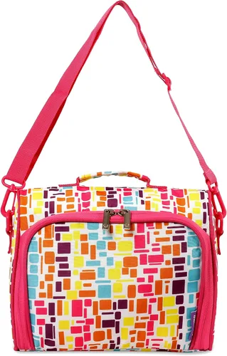 Vista 8 de J World New York Casey - Lonchera pequeña para adultos. Lonchera aislada de tamaño mediano para niños, color negro, 9.5 x 10 x 3.5 pulgadas