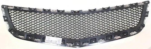 Vista 4 de Evan-Fischer - Rejilla de parachoques compatible con Chevrolet Traverse 2009-2012, carcasa cromada con inserto negro frontal de plástico GM1036120