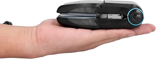 Vista 7 de Yosoo Mini plancha eléctrica antideslizante antiadherente de doble capa portátil mini cuello alto plancha eléctrica para viajes familiares US