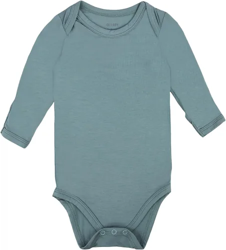 Vista 9 de GUISBY Body unisex de rayón de bambú a presión para bebé, manga larga con puños y mitones Negro