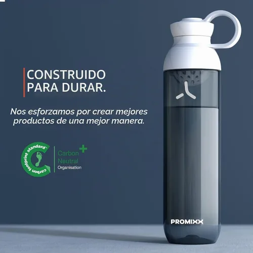 Vista 5 de PROMIXX FORM - Botella mezcladora de proteínas, una alta calidad para infusiones e hidratación, botella de gimnasio duradera, tapa a prueba