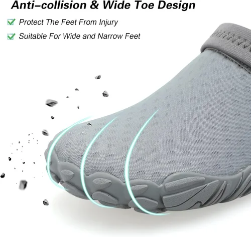 Vista 6 de Besroad Outdoor Hiking Slip on Sandals Sports Water Shoes Fashion Sneakers Slippers Classic Clogs for Women Men