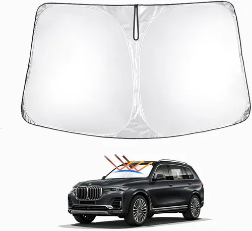 Vista 89 de T TGBROS Parasol para parabrisas para BMW X1 F48 2016 2017 2018 2019 2020 2021 2022 para ventana de automóvil, con bloqueo UV grueso y opaca