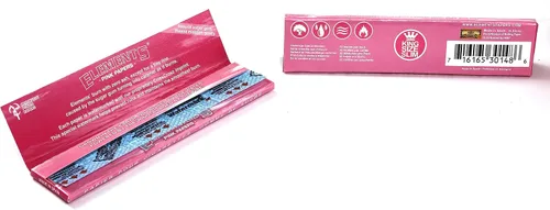 Vista 3 de Elements Papel de liar ultra fino tamaño King Slim PINK - 5 folletos/160 papeles