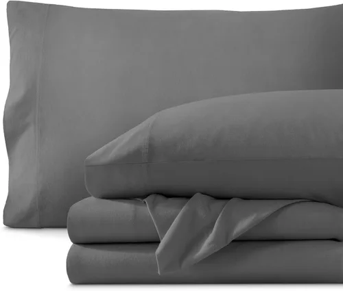 Vista 7 de Bare Home - Juego de sábanas de jersey 100% algodón orgánico, ultra suave, 100% algodón - Juego de sábanas y funda de almohada - Sábanas de bolsillo