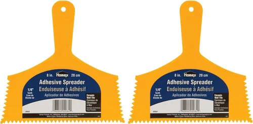 Vista 3 de Homax Esparcidor adhesivo de dientes de 1/4" para baldosas de cerámica, amarillo, 3