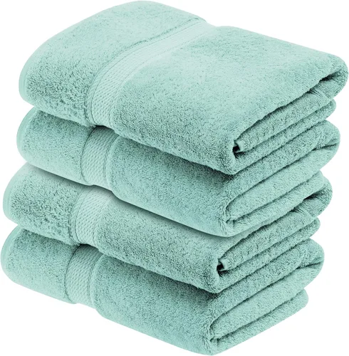 Vista 134 de BNM Toallas de Algodón Egipcio de Peso Pesado, Ideales para Baño, Ducha, Spa, Hotel, 800 GSM, Toallas Faciales/de Aseo, Toallas de Mano, Toallas