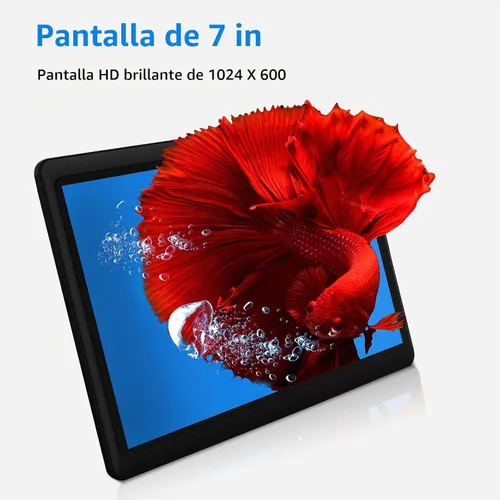 Vista 3 de PRITOM K7PRO Tablet de 7 pulgadas con funda de 32 GB - Tablet PC Android 13 con procesador de cuatro núcleos, pantalla HD IPS, cámara dual, WiFi