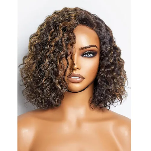 Vista 9 de Match All Skin Blunt Cut Bob Glueless Lace Wig Pre Plucked Natural Baby Hair Short Bob Bone Straight 13X4 HD Invisible Lace Wig Braizilian Human
