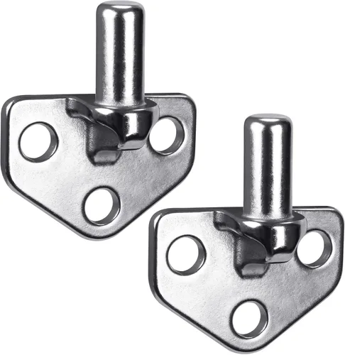 Vista 9 de Insaga Bisagra de puerta para valla de montaje en pared, bisagras de puerta de granja resistentes, acero inoxidable 304 fundido con diseño