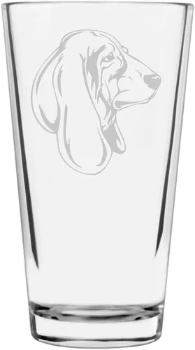 Vista 309 de Podenco Canario - Vaso de pinta de 16 onzas con temática de perro personalizado