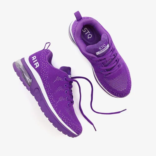 Vista 7 de STQ - Tenis para correr transpirables con cámara de aire para mujer