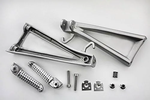 Vista 2 de MT390-021 - Estriberas de pie de pasajero trasero pulidas compatibles con Yzf R6 2006-2009 2010 2011 2012