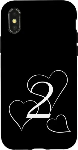 Vista 4 de iPhone 15 Vintage 2 years old with three big hearts Case