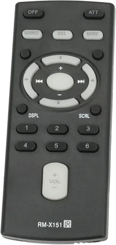 Vista 3 de RM-X151 Reemplazo remoto compatible con reproductor de disco compacto Sony FM/AM CXS-GT3516F CDX-GT300MP CDX-H910UI CDX-GT710HD CDX-GT65UIW
