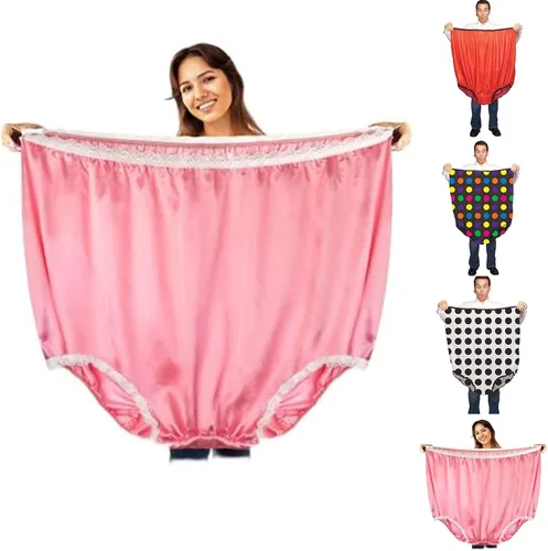 Vista 4 de Bragas feas de Navidad para abuelitas, regalos divertidos para mujeres adultas, bodas, fiestas, novias, grandes mamás, ropa interior gigante, broma